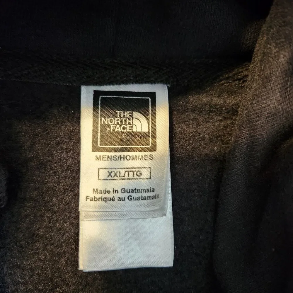 The North Face Mens Size XXL Black Hoodie K2 Karakoram Range Mountain Sweatshirt